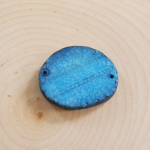 Agate geode slice pendant bead B4 - Picture 2 of 2